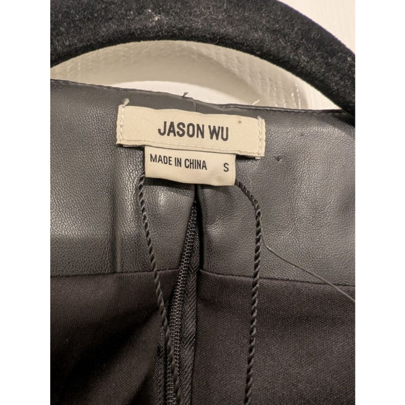 NWT Revolve Jason Wu Lexi Vegan Leather Mini Dress Waist Cutout Edgy size small - Picture 4 of 9